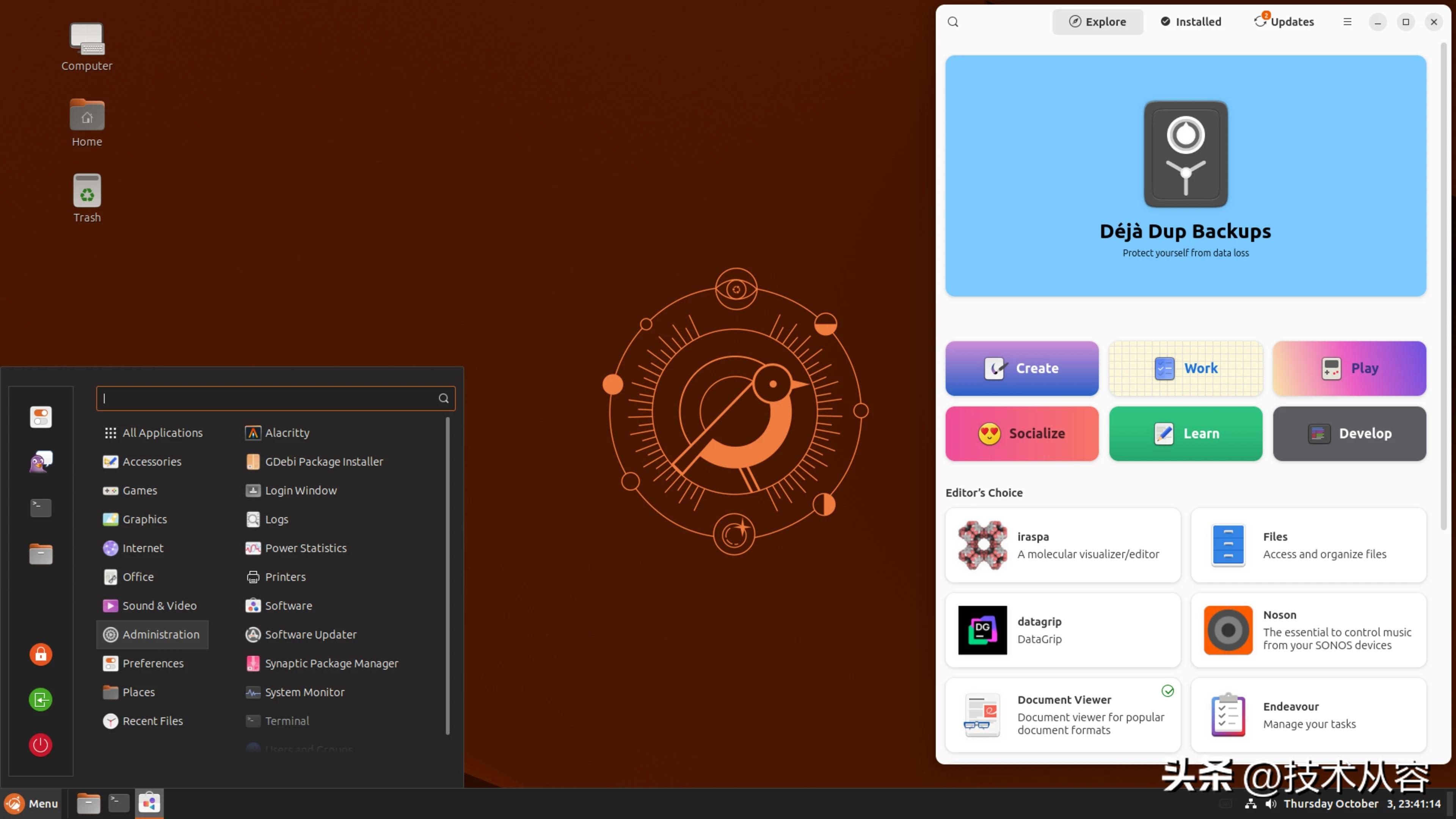 桌面linux_linux操作系统的桌面环境_linux操作系统的两种桌面环境