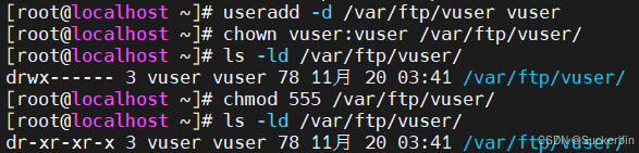 linux 创建ftp用户_创建用户linux命令_linux 创建ftp用户