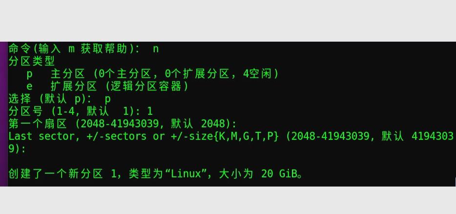 linux安装分区类型_Linux Ubuntu 新建磁盘分区命令_Ubuntu fdisk 命令使用教程