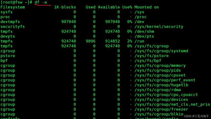 磁盘空间linux命令_磁盘linux_linux磁盘相关命令