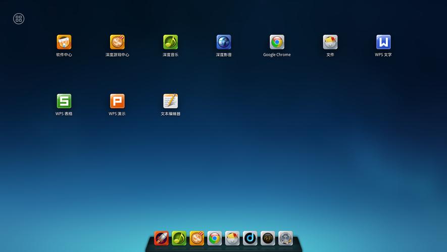 deepin linux 桌面_桌面图标怎么调大小_桌面时钟