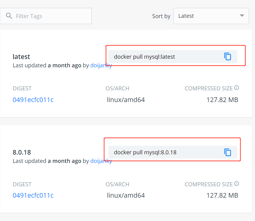 docker 安装_docker search mysql_docker pull mysql latest