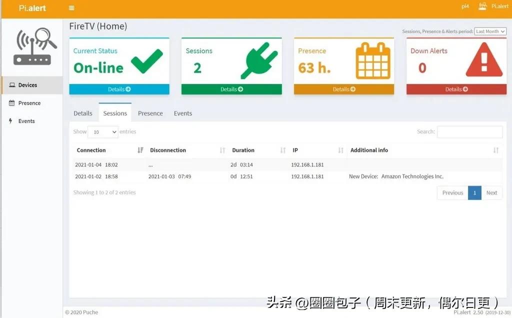 本地设备监控工具_docker service_Pi.Alert威联通Docker安装教程